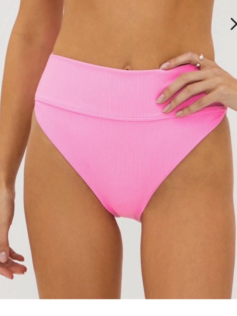 NEW Beach Riot Highway Bikini Bottoms Prism Pink Large